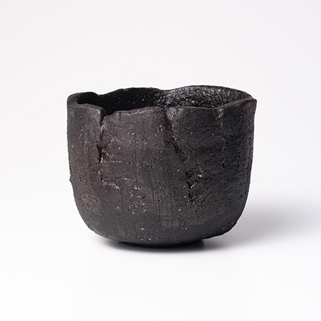 直木美佐「黒楽茶碗 径11.8×高9.2cm」